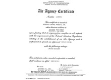 Air Agency Certificate